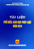 Tài liệu phổ biến giáo dục pháp luật năm 2016