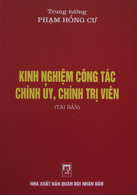Kinh nghiệm công tác chính ủy, chính trị viên