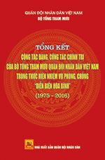 Tổng kết công tác đảng, công tác chính trị của Bộ Tổng Tham mưu Quân đội nhân dân Việt Nam trong thực hiện nhiệm vụ phòng, chống diễn biến hòa bình (1975-2016)