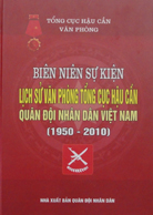Biên niên sự kiện – lịch sử Văn phòng Tổng cục Hậu cần Quân đội nhân dân Việt Nam