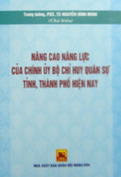 Nâng cao năng lực của chính ủy quân sự tỉnh, thành phố hiện nay