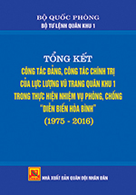 Tổng kết công tác đảng, công tác chính trị của lực lượng vũ trang Quân khu 1 trong thực hiện nhiệm vụ phòng, chống  diễn biến hòa bình (1975-2016)