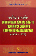 Tổng kết công tác đảng, công tác chính trị trong chiến dịch, chiến đấu của lực lượng vũ trang Quân khu 4 (1945-1989)