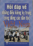 Hỏi đáp về những điều kiêng kỵ trong cộng đồng các dân tộc Việt Nam